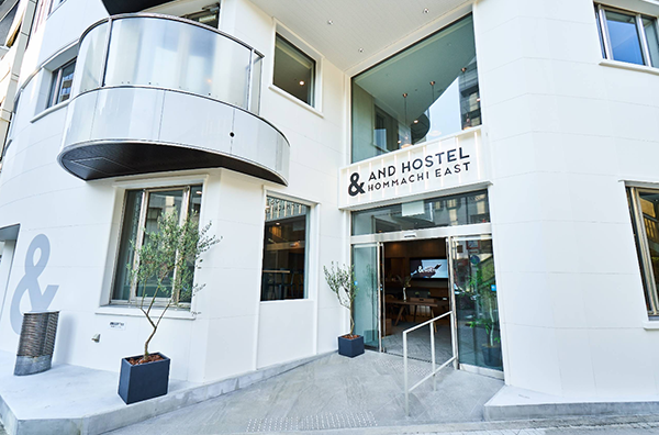 &AND HOSTEL HOMMACHI EAST／大阪府大阪市中央区常盤町二丁目３－14
